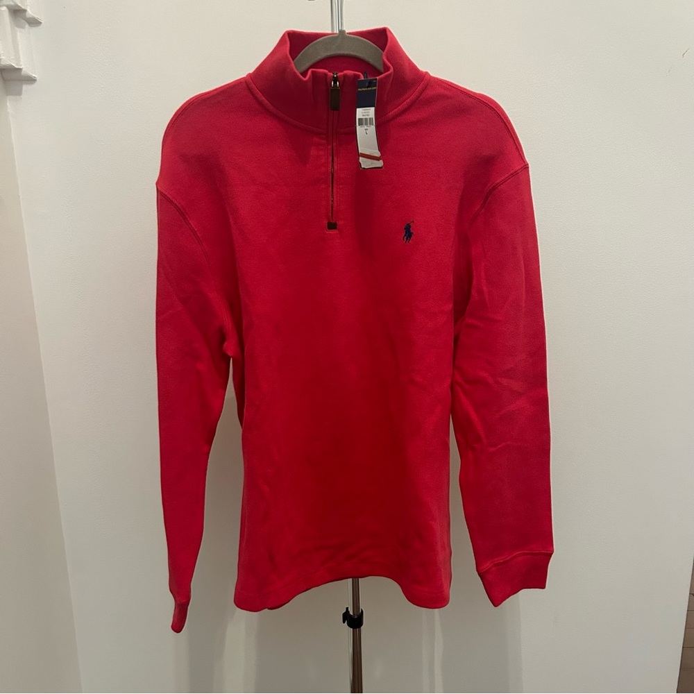 Polo long sleeve Maui red zip up